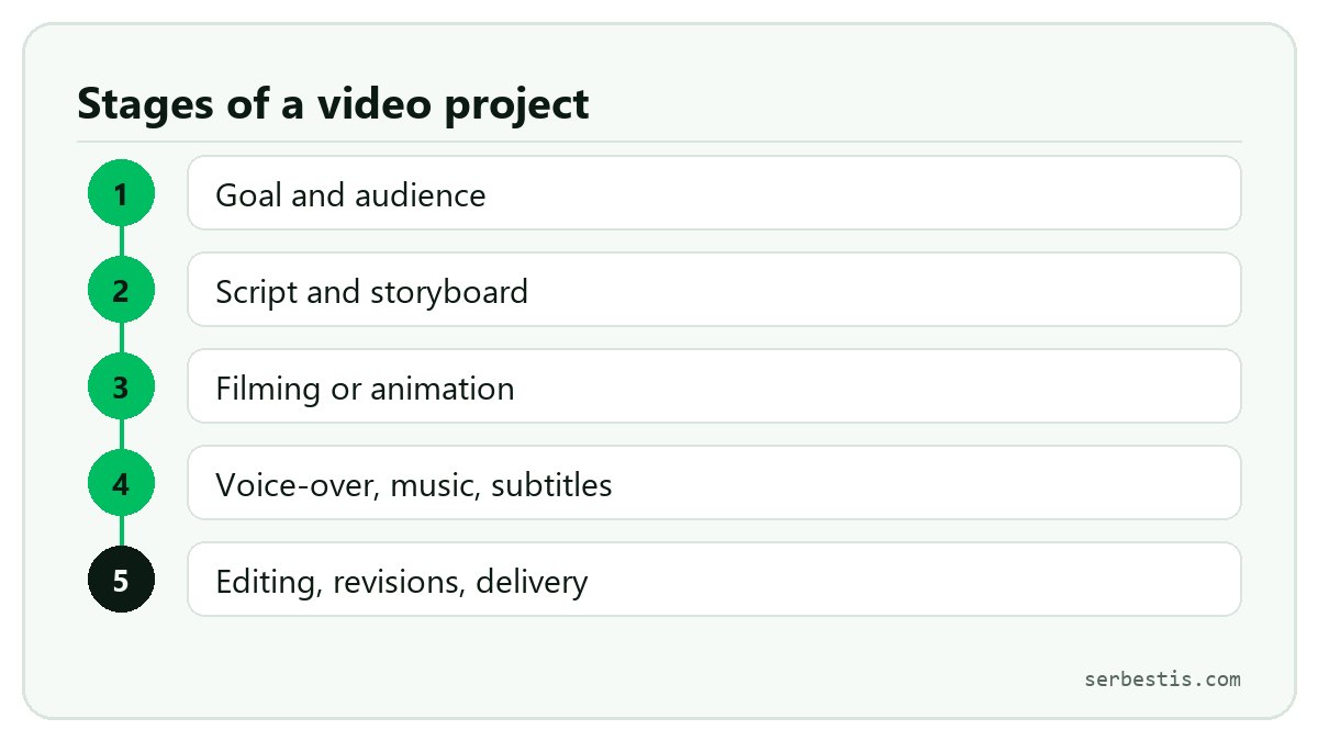 Promo video production stages