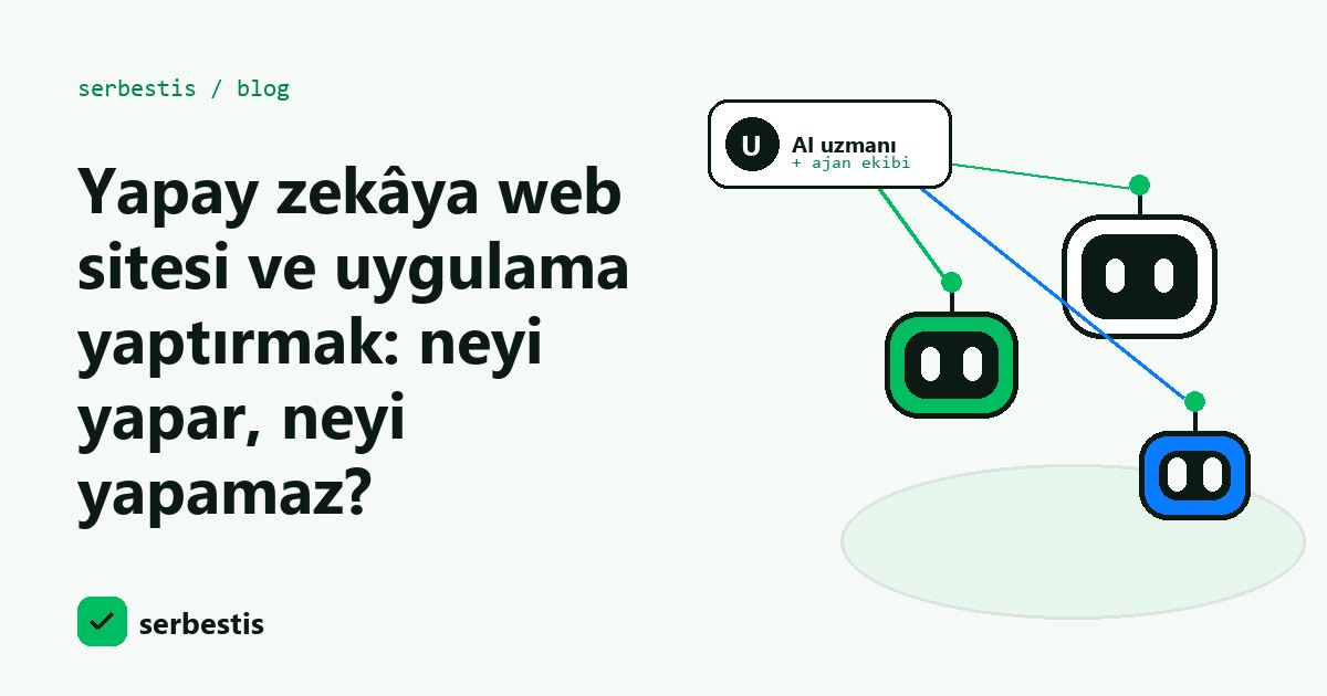 Yapay zekâya uygulama yaptırmak kapak görseli